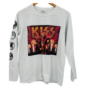 KISS Alive 35 2009 Tour Long Sleeve Concert Tshirt Adult Unisex Medium White
